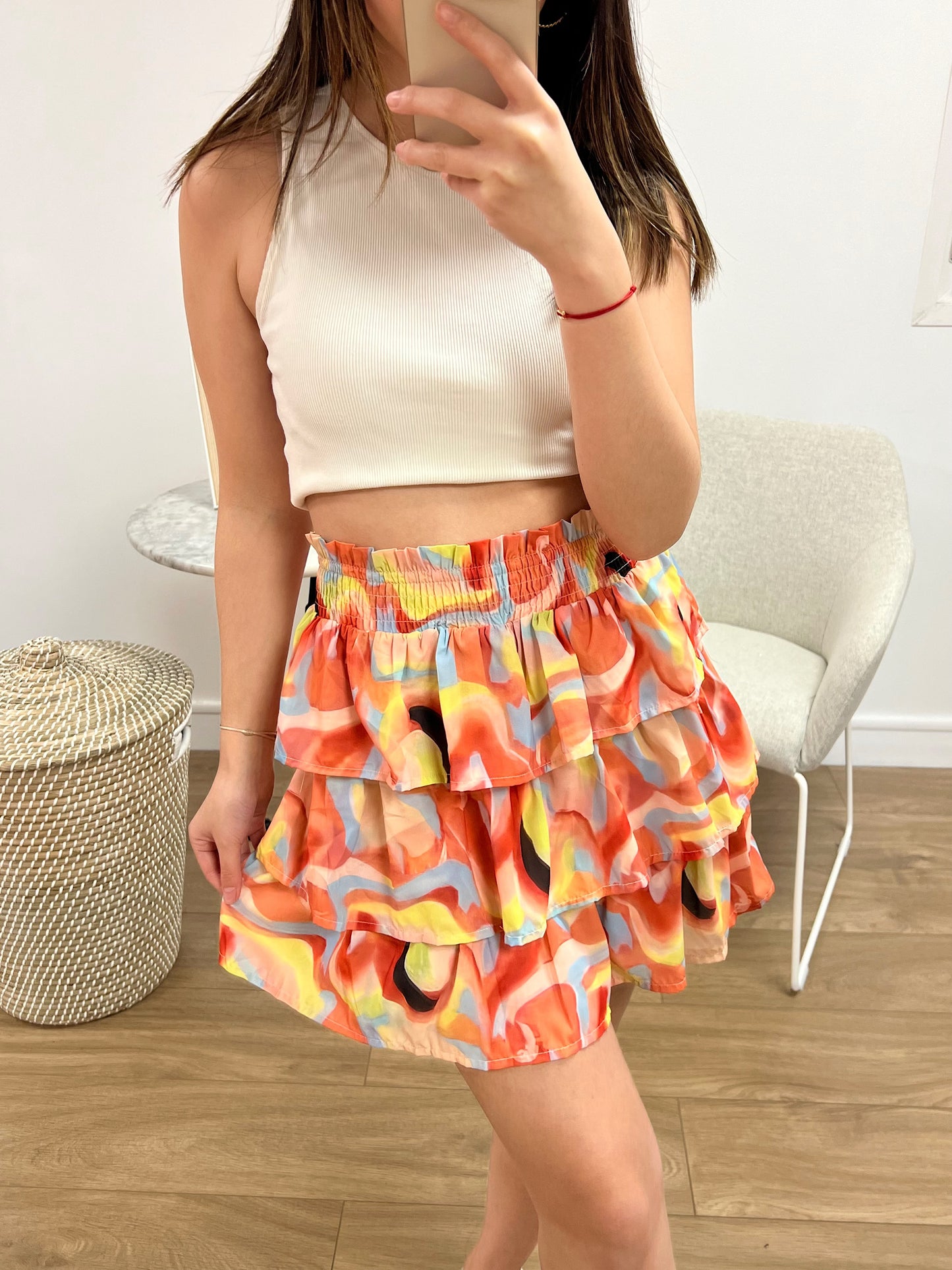 Jupe Eloise orange