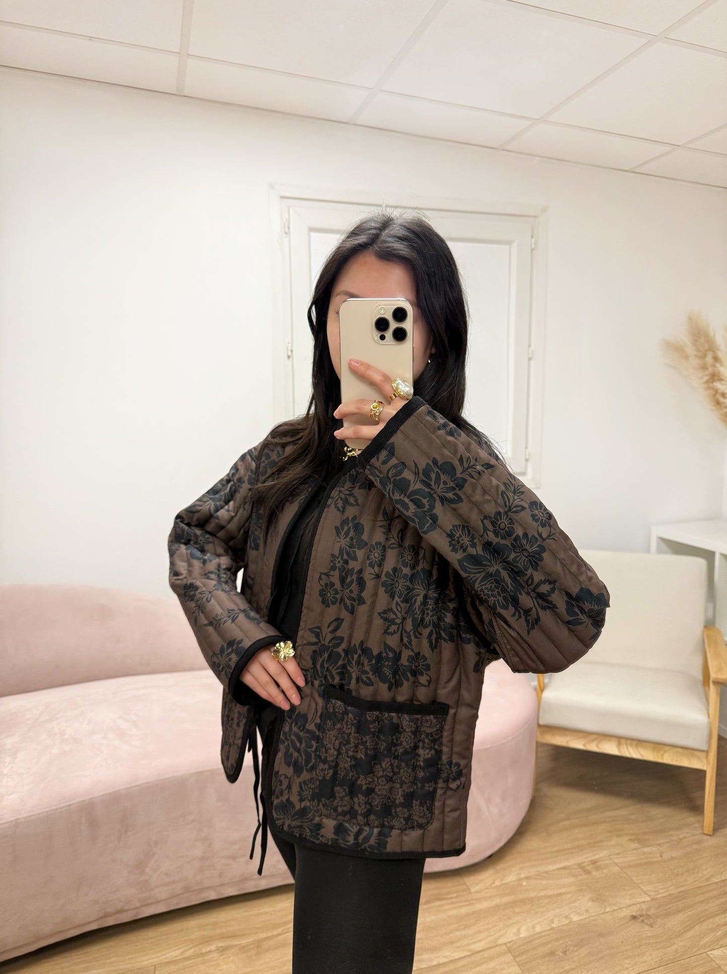 Veste Romane matelassée marron