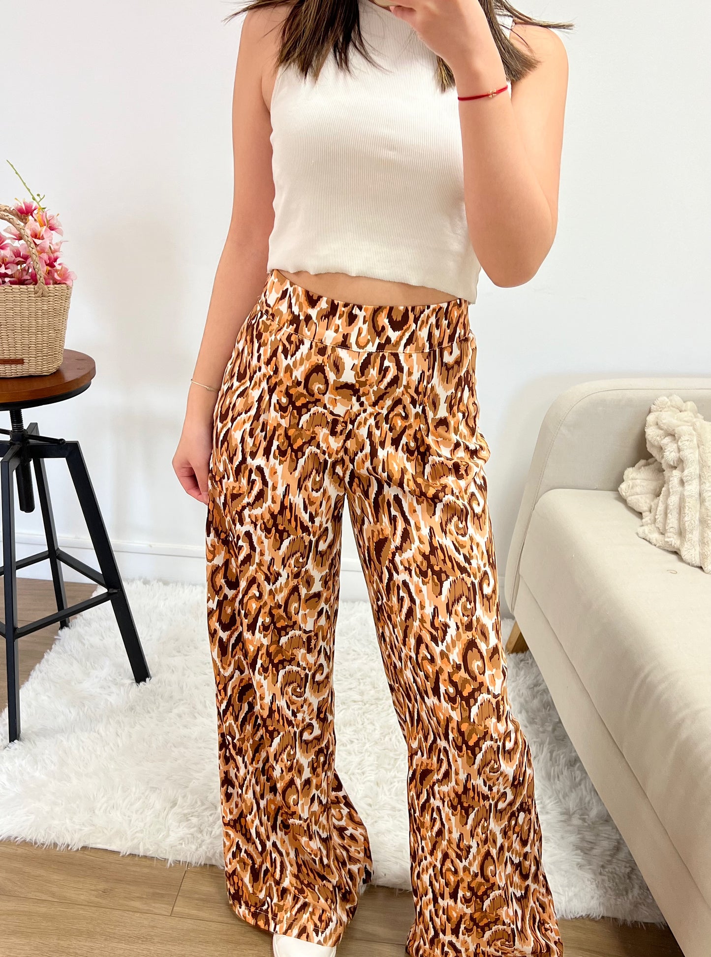 Pantalon Ariane marron